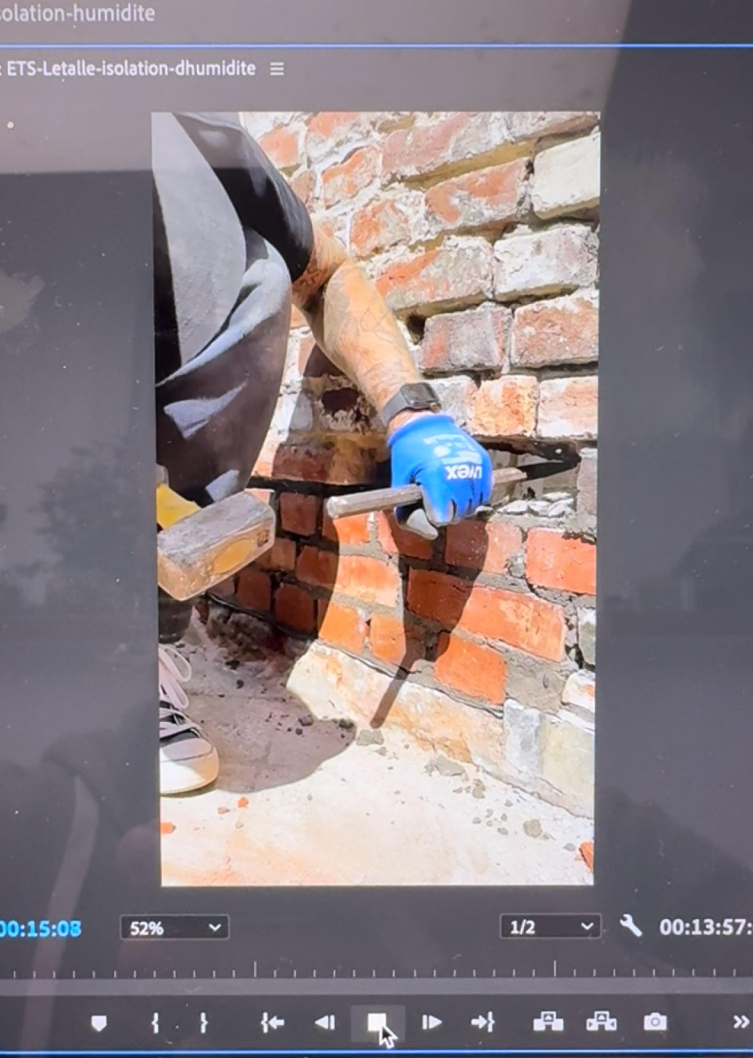 ETS Letalle Video editing process